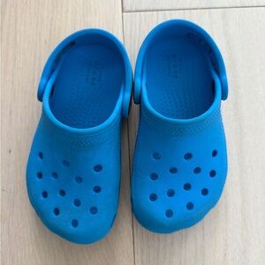 Blue Crocs size 9c